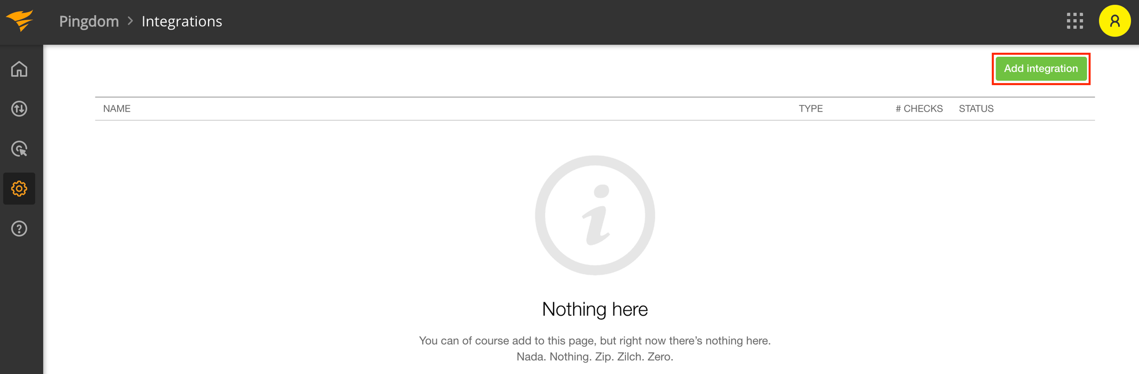 Steps to add Pingdom integration to a service in Squadcast