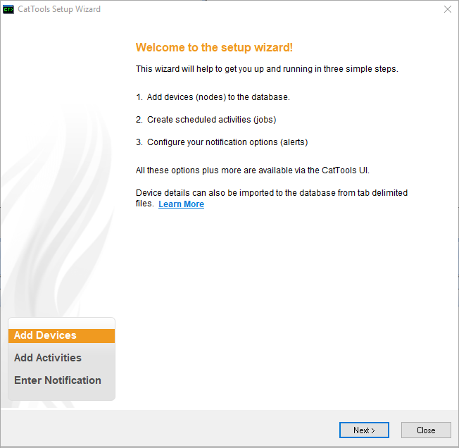 CatTools Setup Wizard