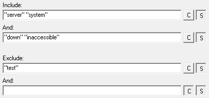 Filter messages based on message text — Legacy