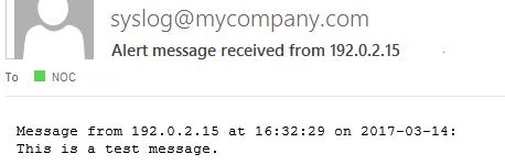 Send an email alert for critical messages — Legacy