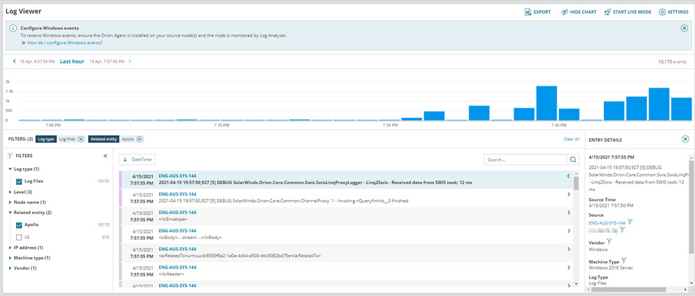 Create log collection profiles