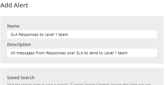 Add an alert