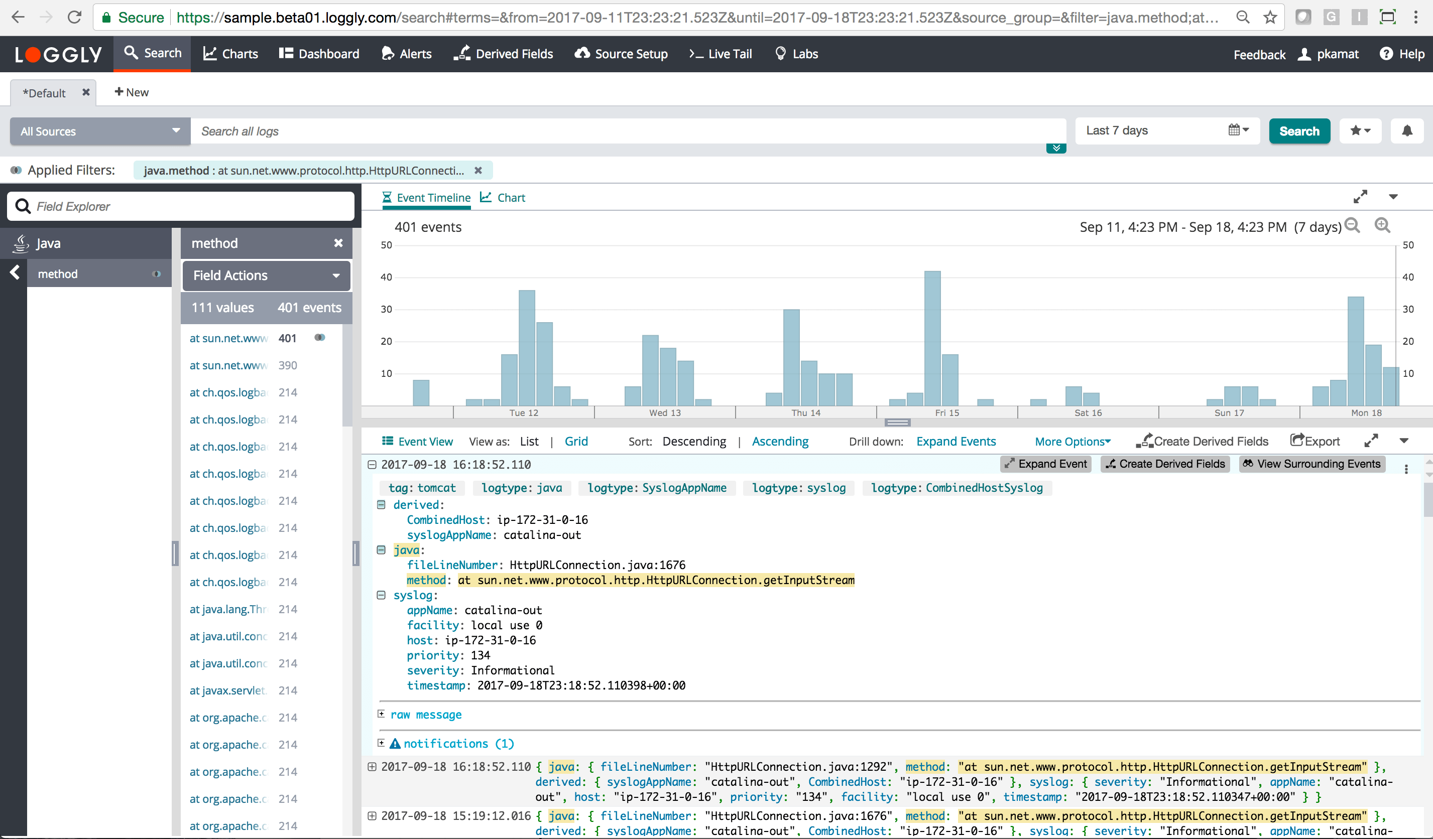 Automated Parsing Log Types