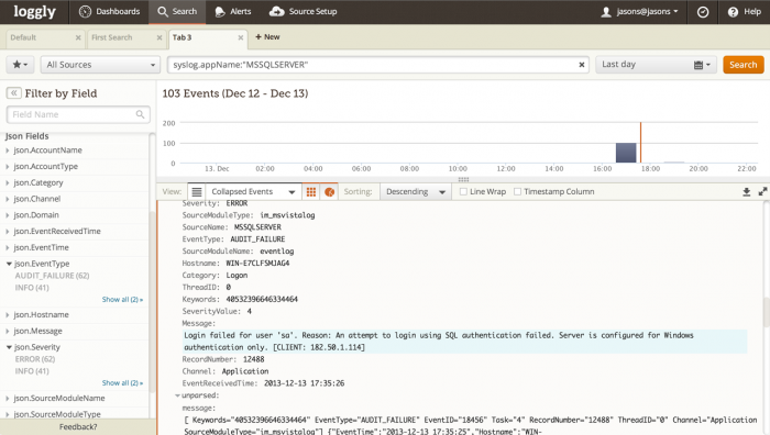 Microsoft SQL Server Logs