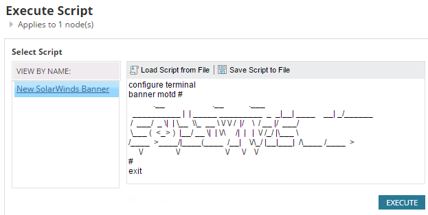 Edit a network config using a script