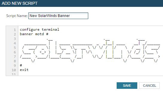 Edit a network config using a script