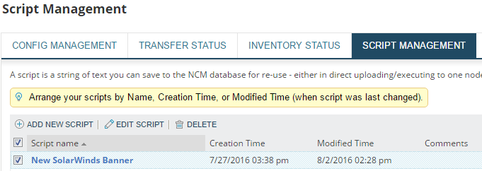 Edit a network config using a script
