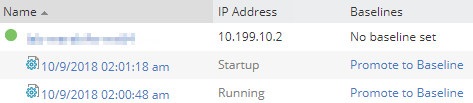 Server Baseline Establish baselines as a comparison point for network config changes
