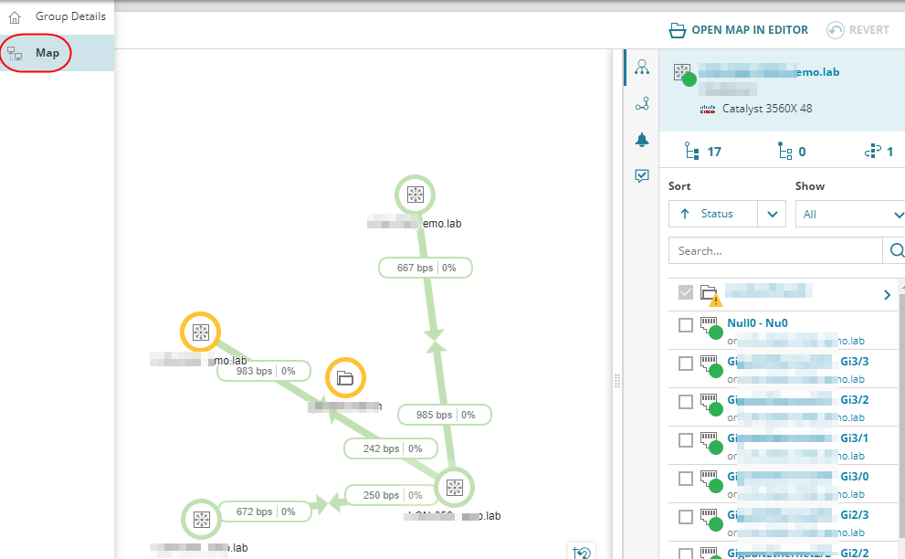 View entities on SolarWinds Platform Maps
