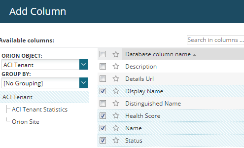 Create ACI-specific alerts and reports