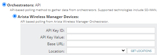 Arisha Api Monitor Arista Wireless Manager infrastructure