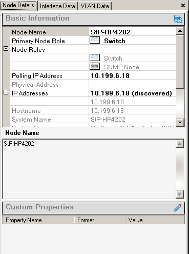 View and edit nodes and node details