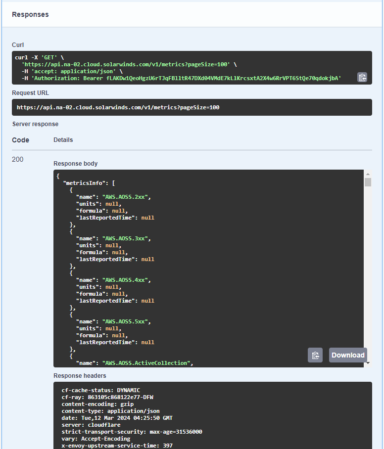 SolarWinds Observability REST API
