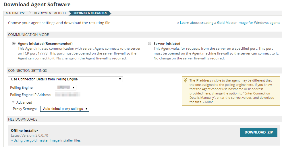 Mass deploy an agent on Windows