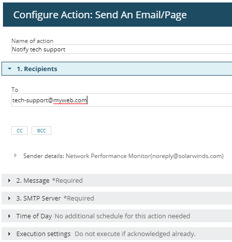 Server Down Message Example Email me when a Windows server goes down in the SolarWinds Platform