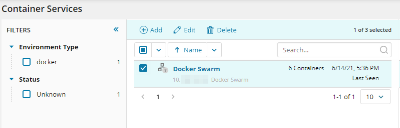 Solarwinds Web Console Display container data in the SolarWinds Platform Web Console