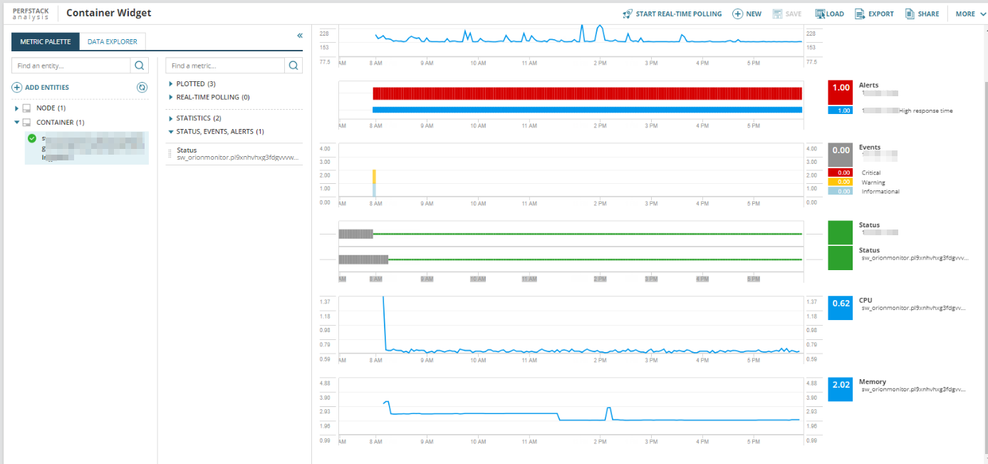 Solarwinds Web Console Display container data in the SolarWinds Platform Web Console
