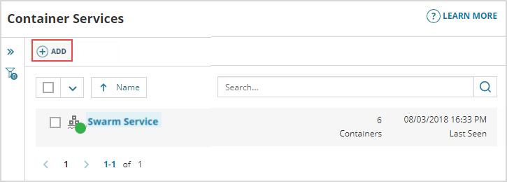 Add a container service