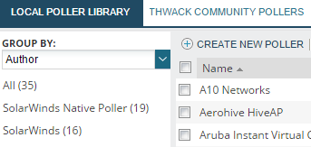 Device Poller Create pollers in Device Studio for the SolarWinds Platform