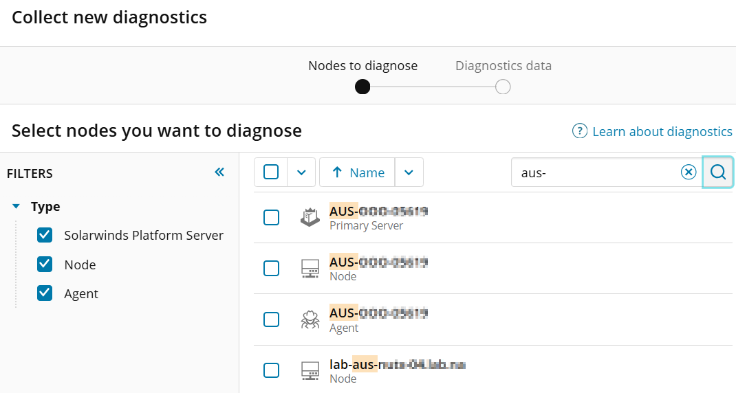 Solarwinds Web Console Collect diagnostics from the SolarWinds Platform Web Console
