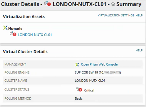 Display Hardware Health data for Nutanix clusters