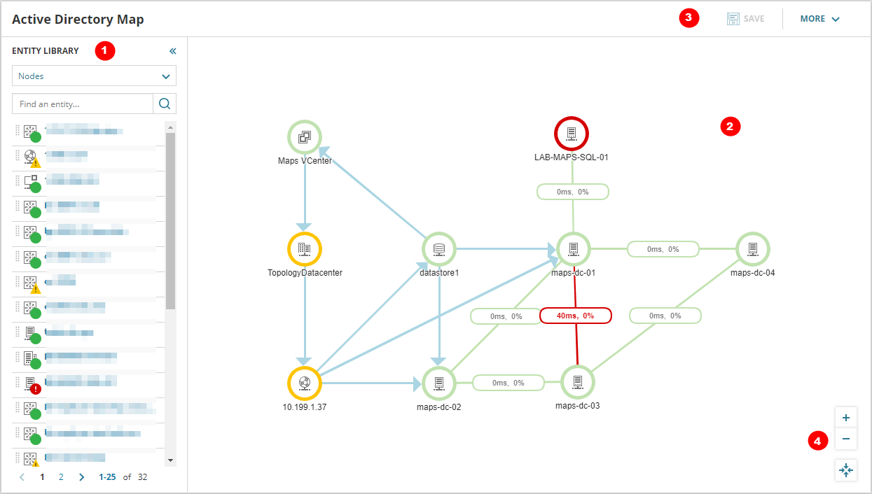 Intelligent Maps for SolarWinds Platform products