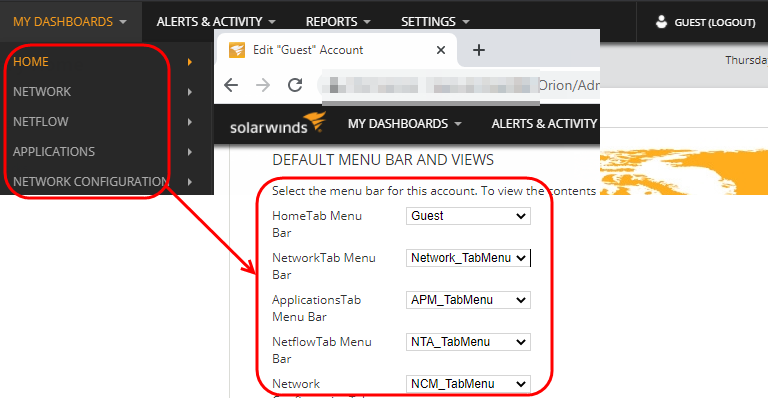 Solarwinds Web Console Customize My Dashboards in the SolarWinds Platform