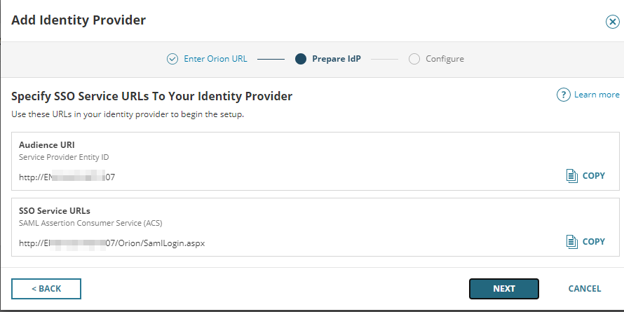 Solarwinds Web Console Configure Azure AD for single sign-on login to the SolarWinds Platform ...