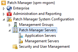 Patch Management Server View the server settings and details