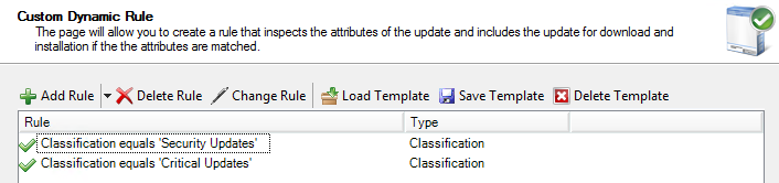 Update Post Utility Schedule the updates by classification
