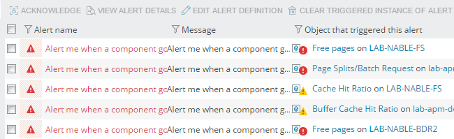 How alerts work in SAM
