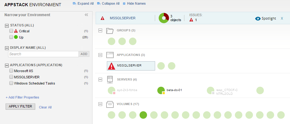 Monitor your SAM environment with AppStack