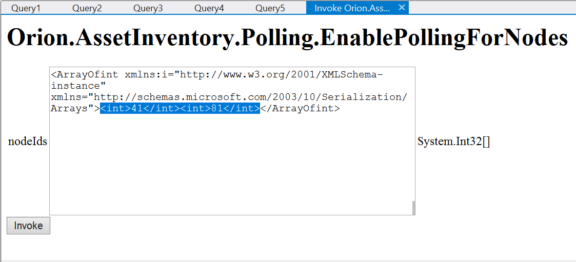 bulk operation with multiple, non-delimited node IDs pasted into the query pane