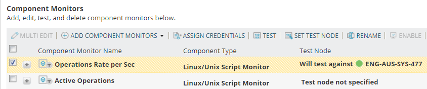 Test scripts in SAM script monitors