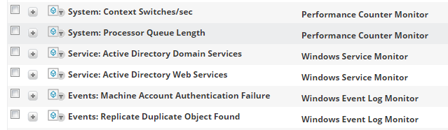 Work with SAM component monitors