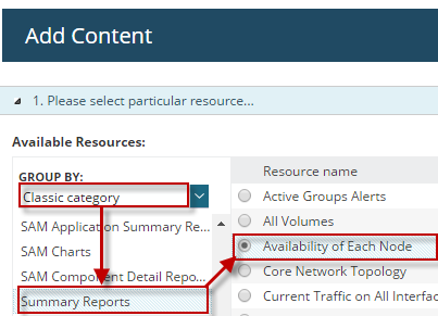 Create a custom SAM report