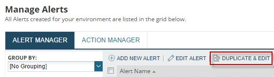 Create a custom alert in SAM