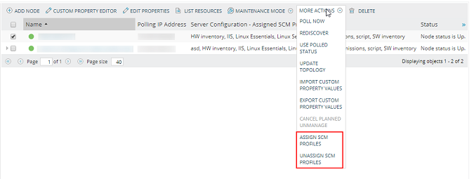 Assign or unassign profiles