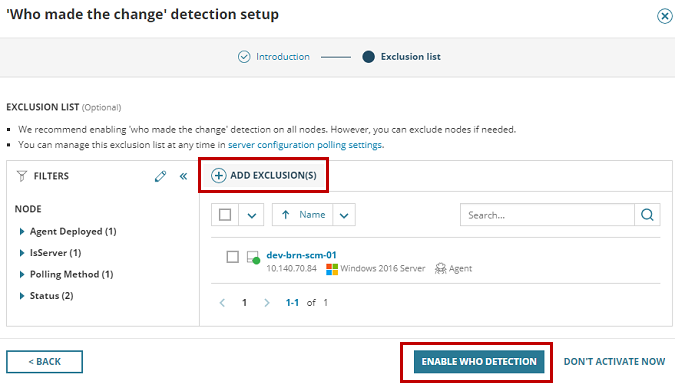 Enable Who Detection