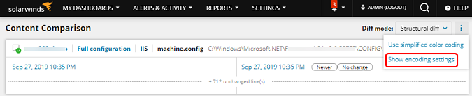 Encoding settings - step 1