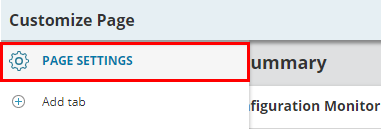 Click Page settings