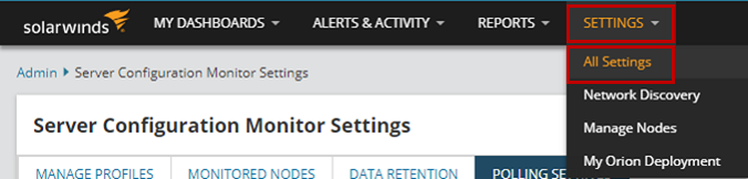 Settings > All Settings