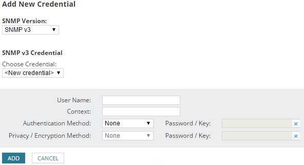 Add new credential