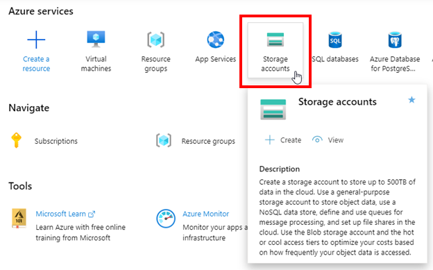 Create and manage storage accounts, resource groups, and locations