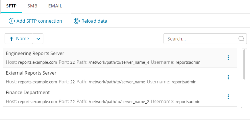 (Optional) Set up SFTP connections to external systems