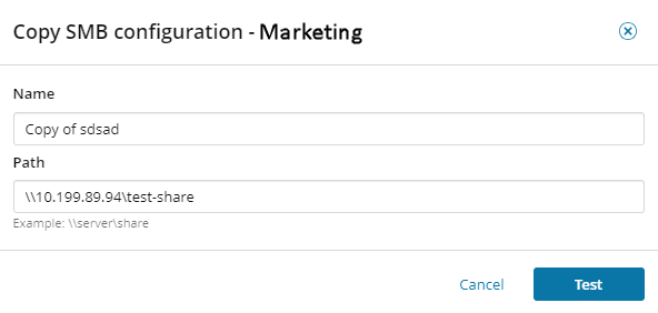 (Optional) Set up SMB file sharing to a Windows server