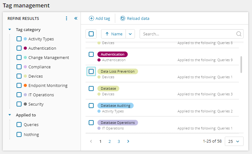 Create and manage tags