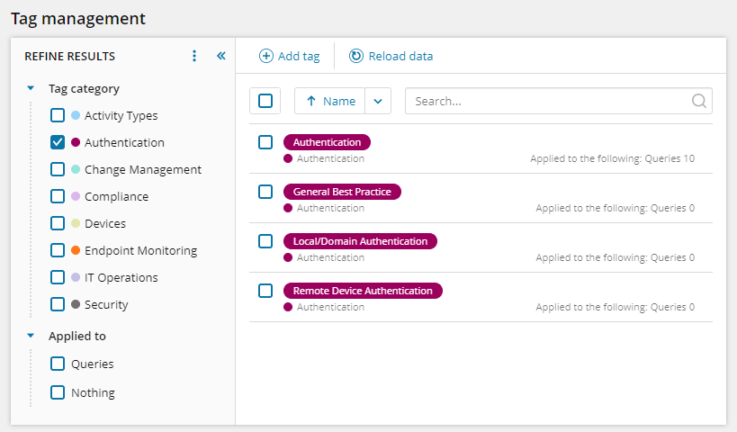 Create and manage tags