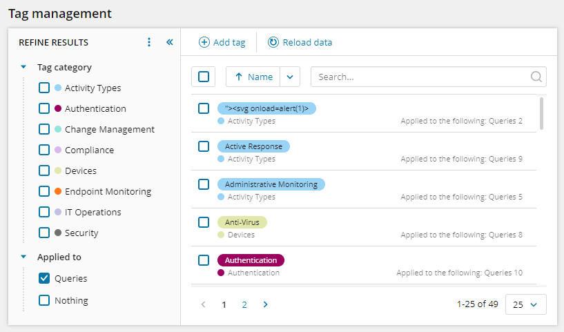Create and manage tags