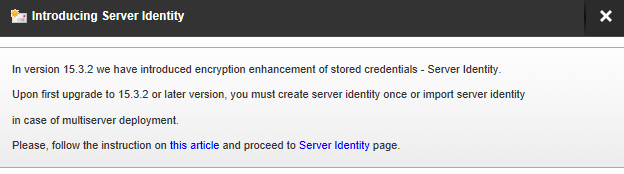 Check Id Server Creating, exporting, and importing the Server Identity